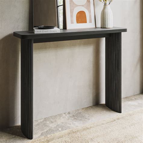 Console Table Black Oak