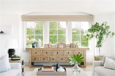 Console Table In Front Of Large Window
