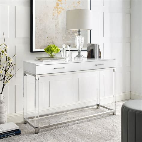 Console Table White Legs