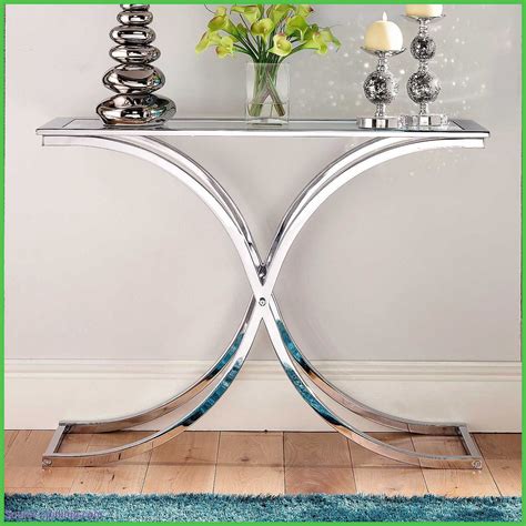 Console Table With Chrome