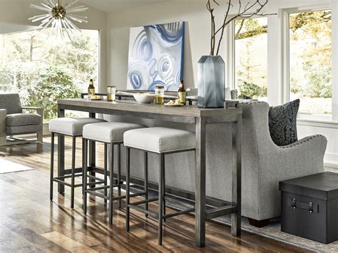 Sonoma Road Console Bar Table w/ Stools Railey Design