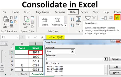 5 Ways Consolidate Excel