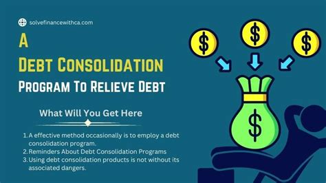 consolidation debt relief program