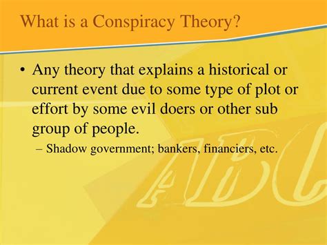 conspiracy theory definition for kids