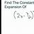 constant term of binomial expansion