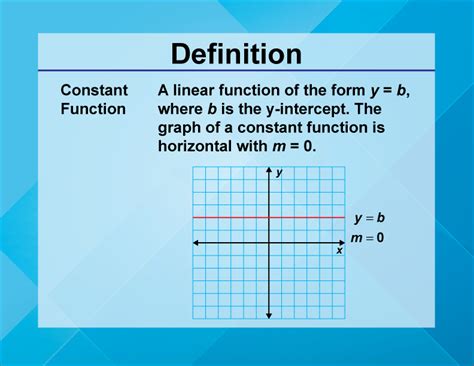 Constant Definition Linear Function