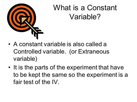 constant variable definition in science