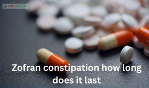 Constipation Zofran Reddit