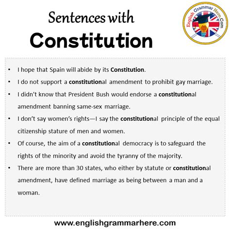 Constitution Example In A Sentence