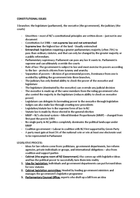 Constitutional Issue Example