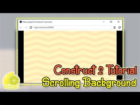 How to Easily Create Scrolling Background using Construct 2 Tutorial