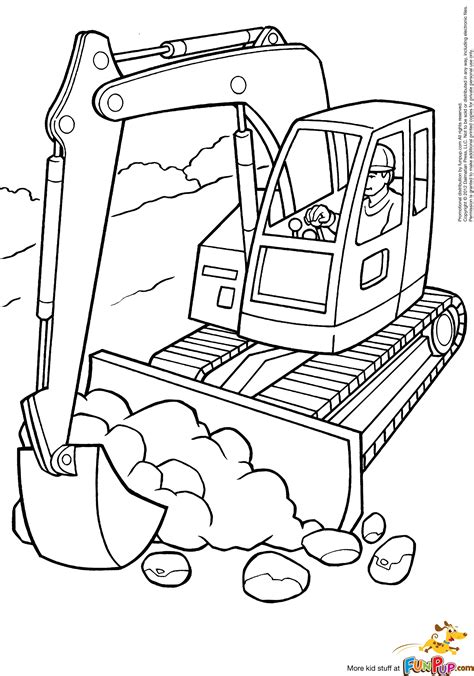 Constructions Coloring Pages Birthday Printable