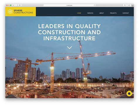 Construction Company Responsive Website Template 52288