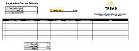 17+ Contract Payment schedule Templates Sample, Example