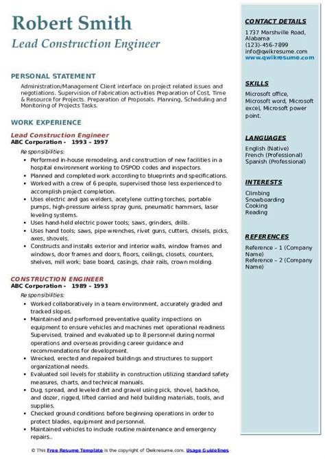 Construction Project Manager Resume Examples Unique