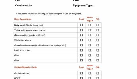FREE 9+ Equipment List Samples in MS Word PDF