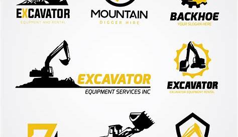 Construction Equipment Logo Design For Rental Company On