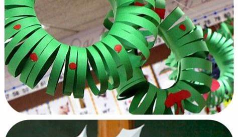 Construction Paper Wreath Template DIY Christmas Tinkerhits Tutorials