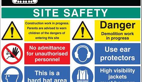 BUILDING SITE SAFETY CONSTRUCTION Signs BOARDS Health