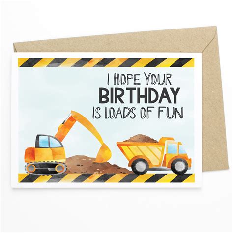 Construction Birthday Send this greeting card designed by Tim Read