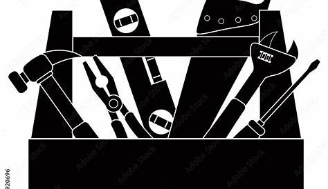 Construction Tools Clipart Black And White Letters