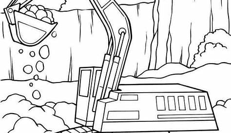 Construction Vehicles Coloring Pages Free . Download And Print