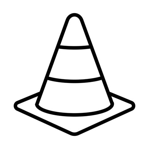 Construction Cone Drawing