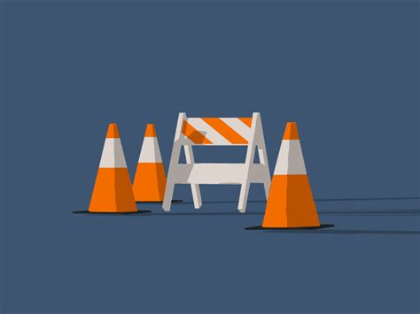 Construction Cone Gif