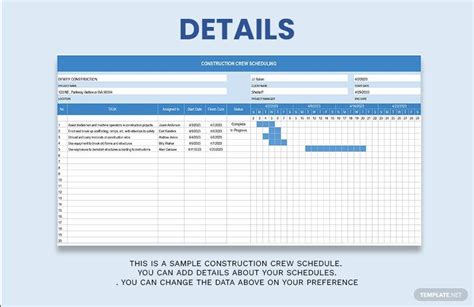 construction crew scheduling program