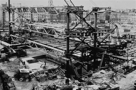 construction du centre pompidou