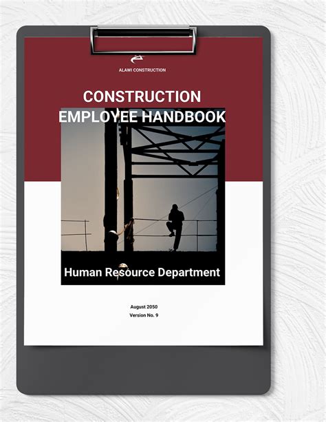 construction employee handbook