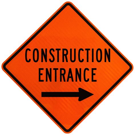 construction entrance sign mutcd