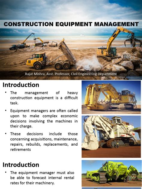 Construction Equipment And Management Notes