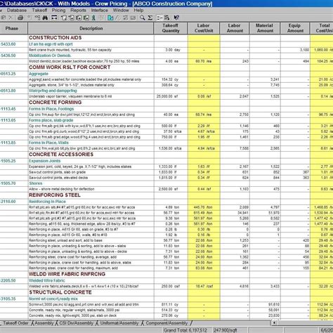 construction job cost tracking excel template