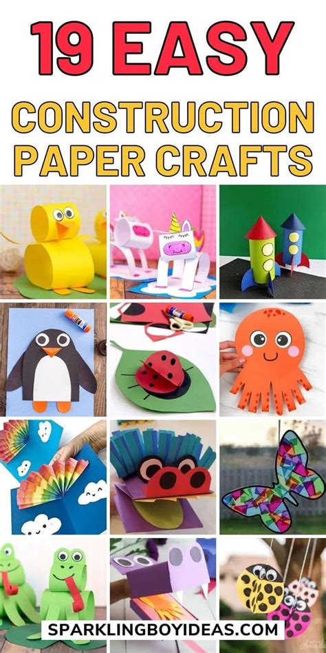 Construction Paper Fantasy Crafts
