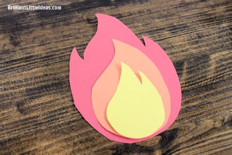 Construction Paper Flames Template