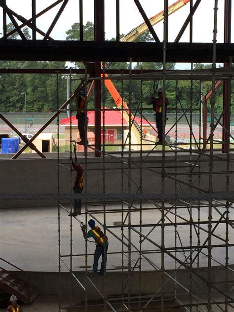 construction scaffolding dancing