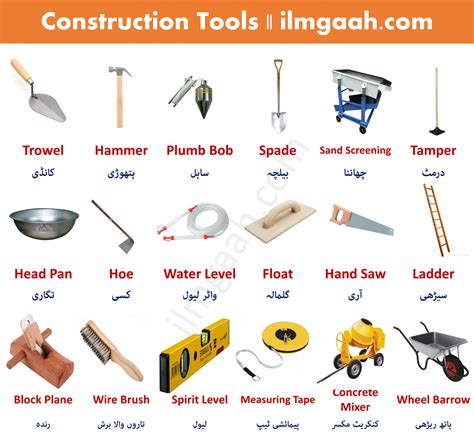 Construction Tools Glossary