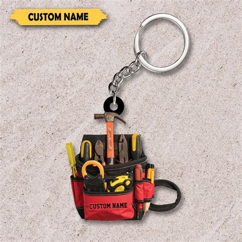 Construction Tools Keychain
