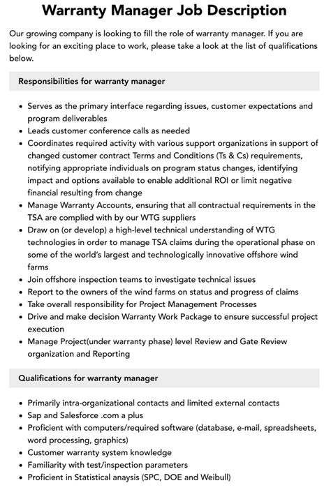 Construction Warranty Manager