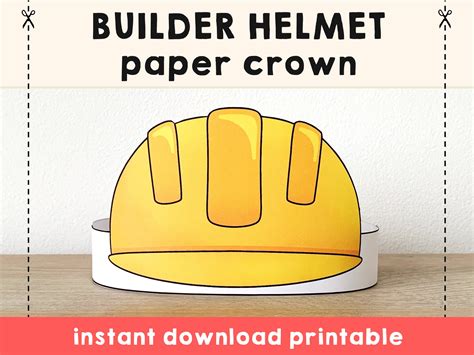 Construction Workwer Hat Printable