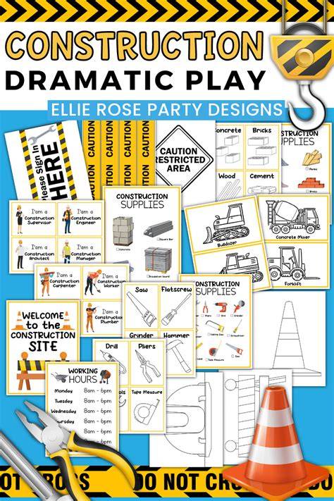 Construction Zone Dramatic Play Printables Free