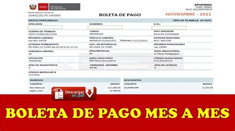 consulta de boleta de pago