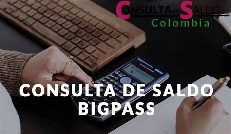 consulta saldo big pass