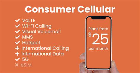 consumer cellular cell phone plans