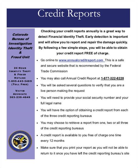 consumer credit bureau free credit report
