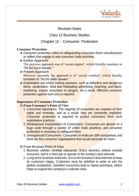 consumer protection pdf class 12 ncert