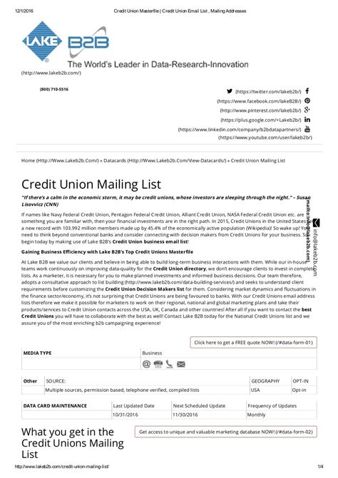 consumers credit union mailing address