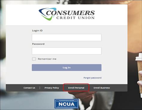 consumers credit union online banking login
