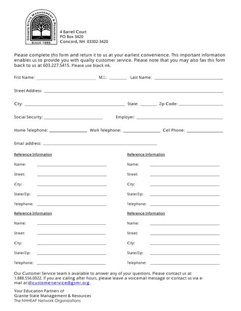 Employee Contact Information form Peterainsworth
